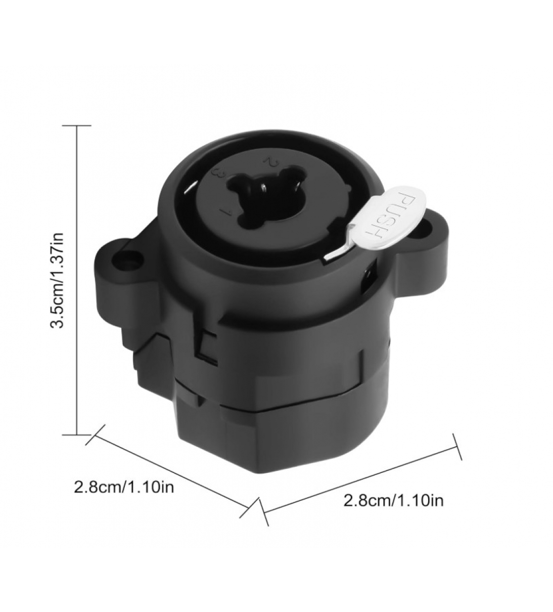 Presa da pannello combo jack/XLR - B006NE23161